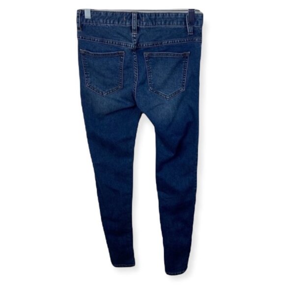 Free People Skinny Jeans Busted Knee Josie Destroyed Distressed‎ Size 25 Denim - Picture 13 of 13
